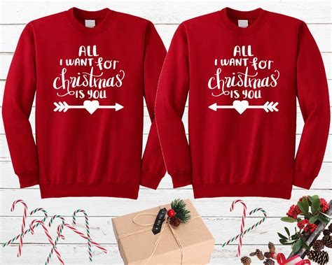 couples christmas sweatshirts|cute matching sweaters for couples.